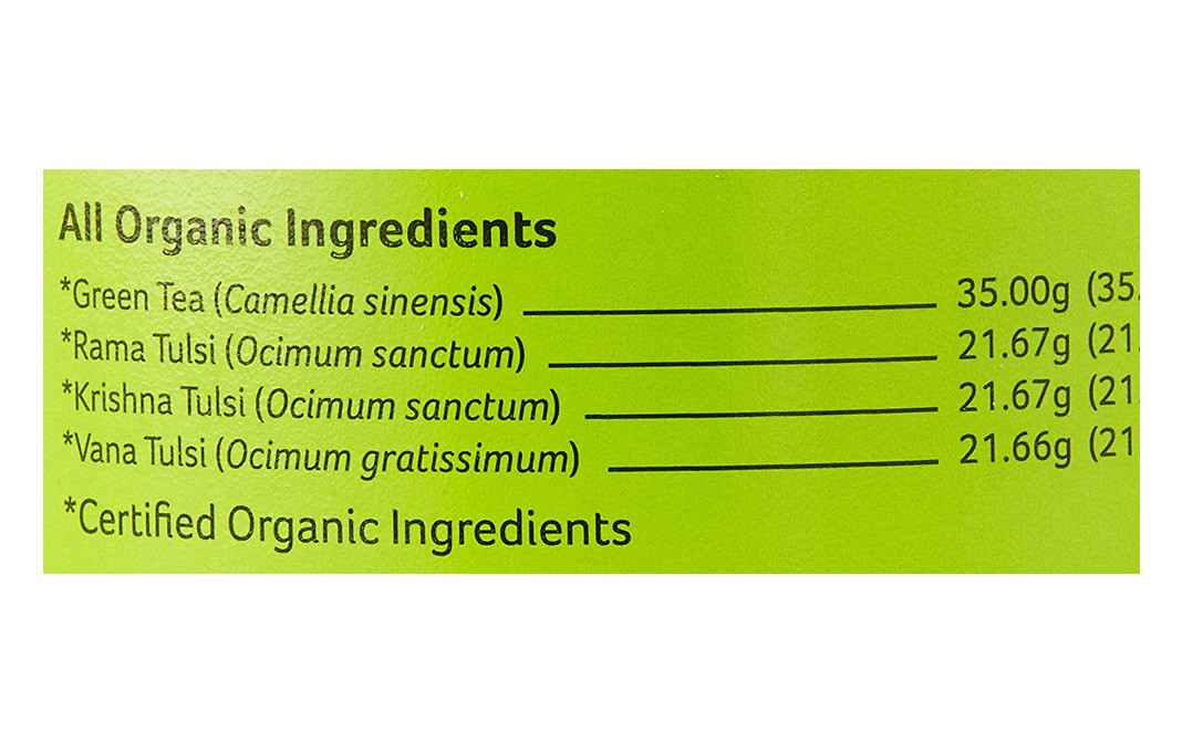 Organic India Tulsi Green Tea Classic   Container  100 grams